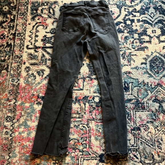 Loft Fresh Cut High Rise Slim Flare Jeans in Washed Black 28 - Picture 3 of 4